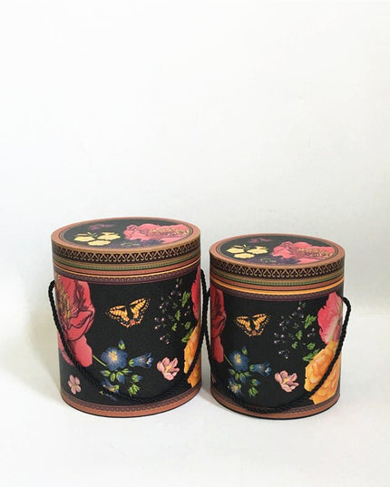 Set 2 cutii flori S2.151 negru