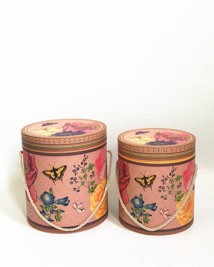 Set 2 cutii flori S2.152 roz