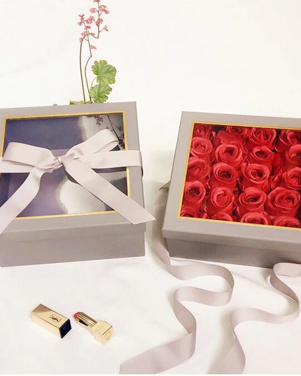 Set 2 cutii flori s2.2 gri