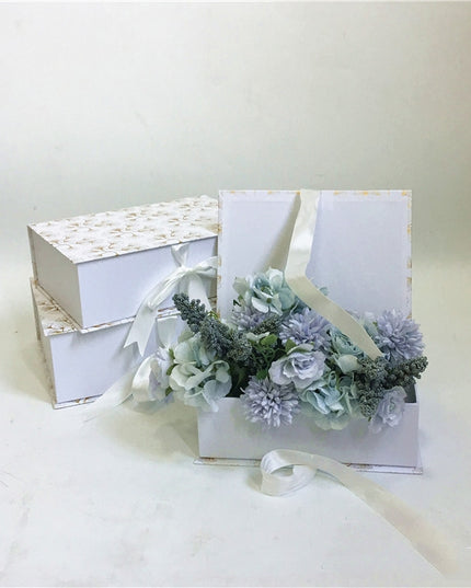 Set 3 cutii flori S3.132 alb