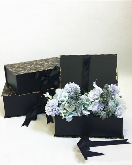 Set 3 cutii flori S3.132 negru