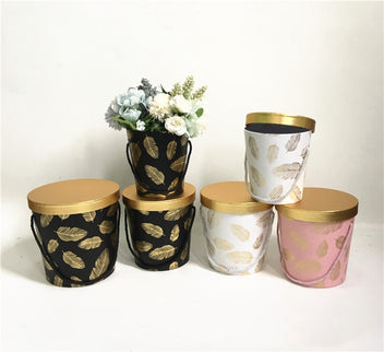 Set 3 cutii flori S3.133 alb