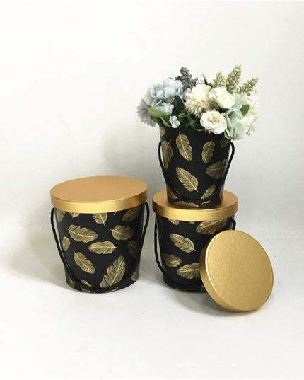 Set 3 cutii flori S3.133 negru