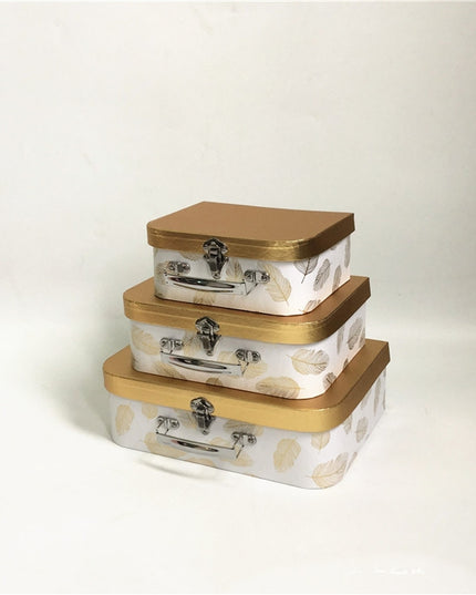 Set 3 cutii flori S3.135 alb