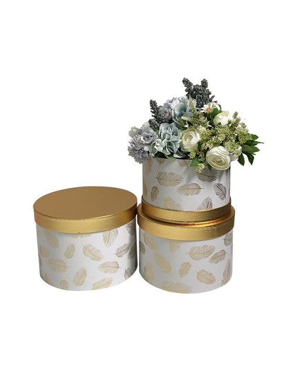 Set 3 cutii flori S3.136 alb