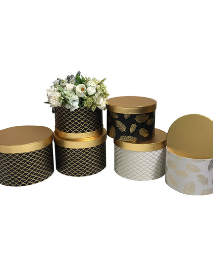 Set 3 cutii flori S3.137 alb