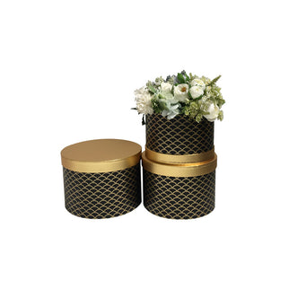 Set 3 cutii flori S3.137 negru