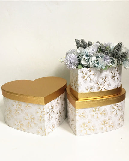 Set 3 cutii flori S3.138 alb