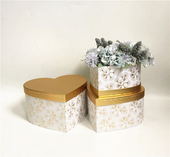 Set 3 cutii flori S3.138 alb