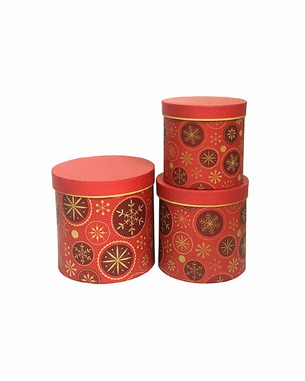 Set 3 cutii flori S3.140 rosu