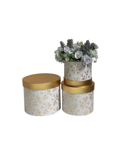 Set 3 cutii flori S3.141 alb