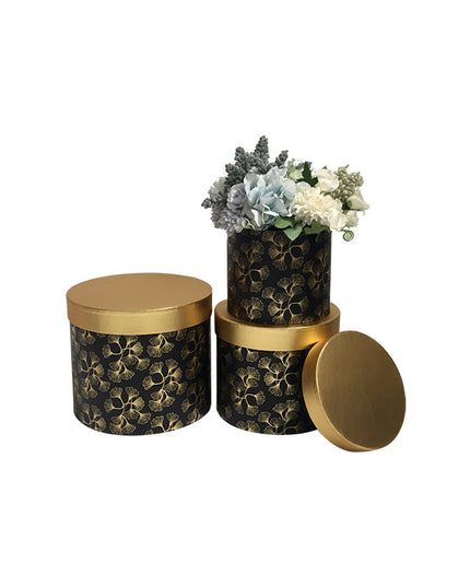 Set 3 cutii flori S3.141 negru