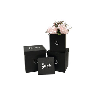 Set 3 cutii flori S3.144 negru