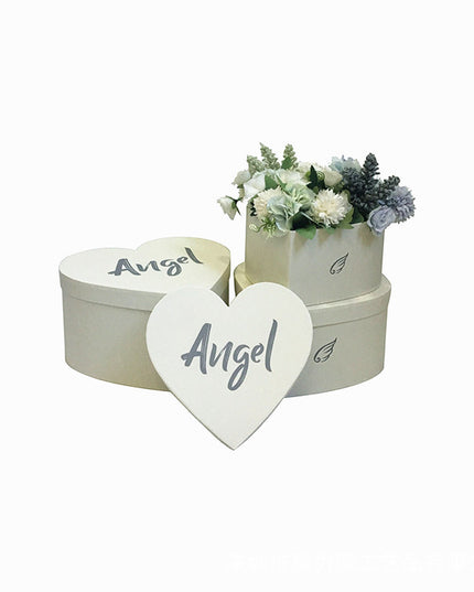 Set 3 cutii flori S3.145 alb