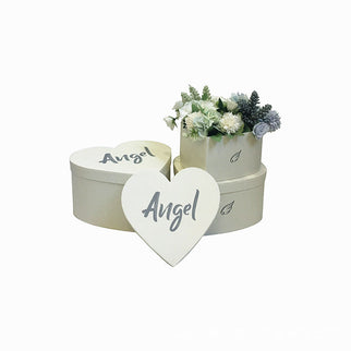 Set 3 cutii flori S3.145 alb