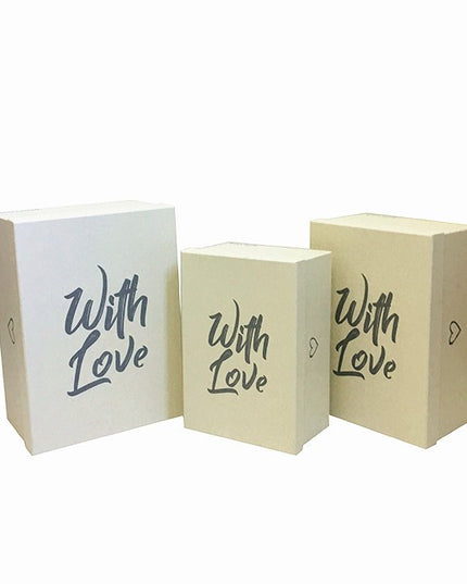 Set 3 cutii flori S3.147 alb