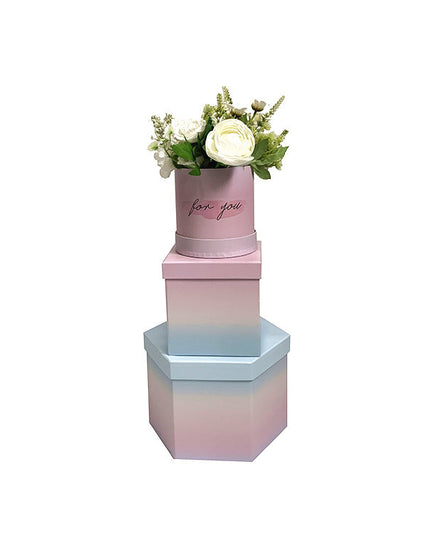 Cutie flori s3.187 roz degrade