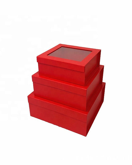 Set 3 cutii flori S3.193 rosu