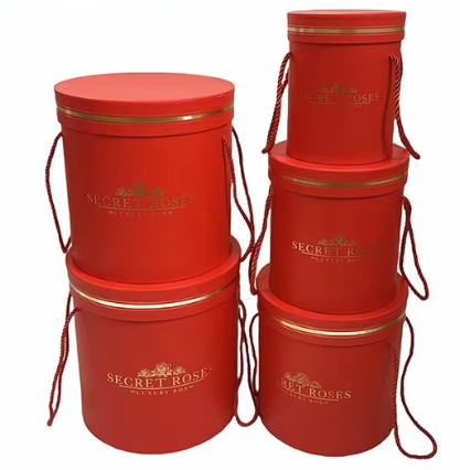 Set 3 cutii flori S3.194 rosu