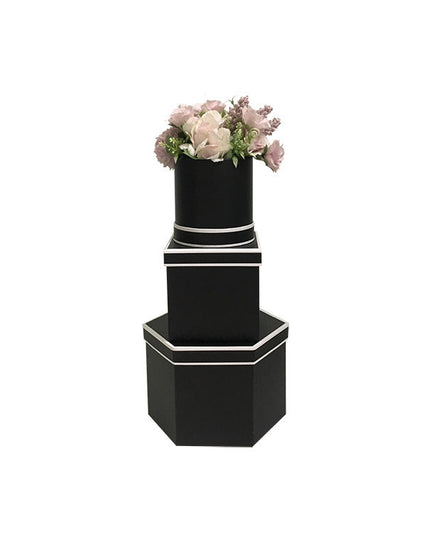 Set 3 cutii flori S3.85 negru