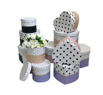 Set 3 cutii flori S3.80 roz