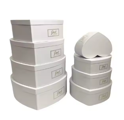 Set 5 cutii flori S5.2 alb