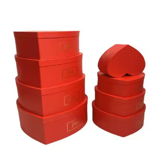 Set 5 cutii flori S5.2 rosu