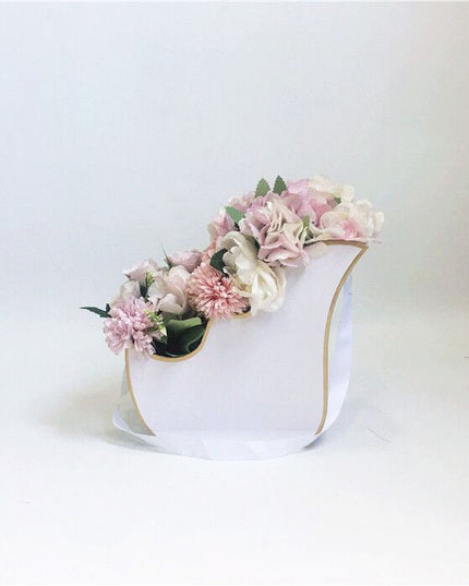 Set 2 cutii flori S2.13 alb