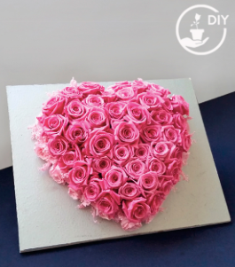 Trandafir criogenat Ø5.5-6cm roz deschis