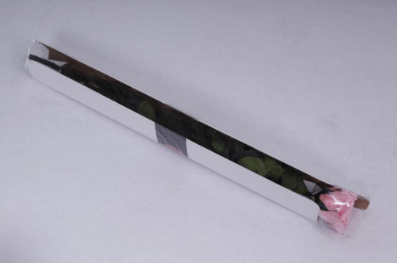Trandafir criogenat tija 45cm Ø5cm vrac roz pal