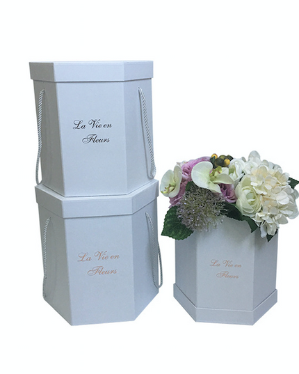 SET 3 CUTII FLORI S3.6 ALB