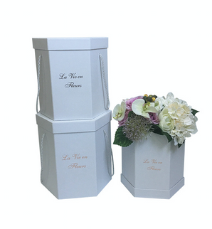 SET 3 CUTII FLORI S3.6 ALB