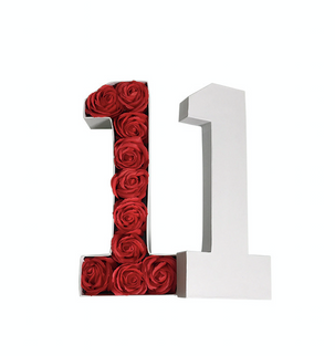 CUTIE FLORI CIFRA 1 ALB