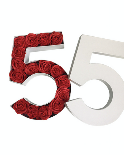 CUTIE FLORI CIFRA 5 ALB