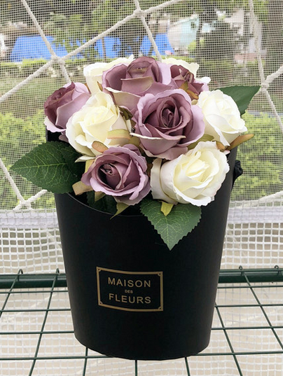 Cutie flori S1.46 17x14x22cm negru