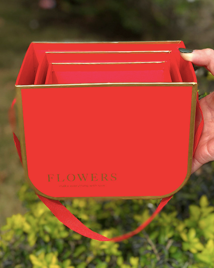 SET 3 CUTII FLORI S3.46 ROSU