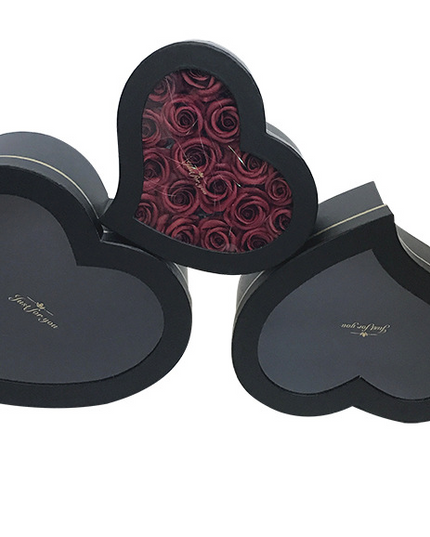 SET 3 CUTII FLORI S3.3 NEGRU