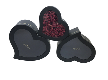 SET 3 CUTII FLORI S3.3 NEGRU