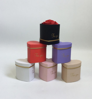 Set 6 mini cutii flori S6.2 alb