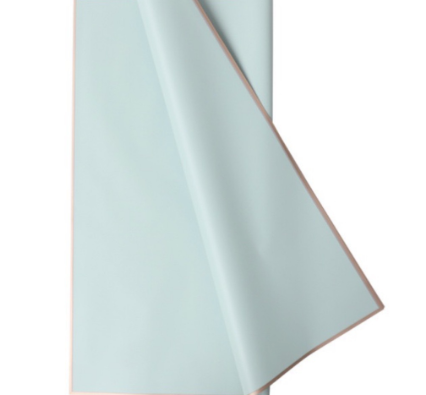 Ambalaj waterproof 60x60cm mint cu auriu