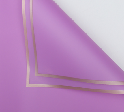 Ambalaj waterproof 60x60cm mov cu auriu