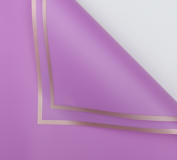 Ambalaj waterproof 60x60cm mov cu auriu