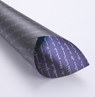 Ambalaj waterproof 60x60cm handwriting negru