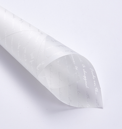 Ambalaj waterproof 60x60cm handwriting alb