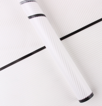 Ambalaj buchet flori waterproof 60x60cm stripes negru