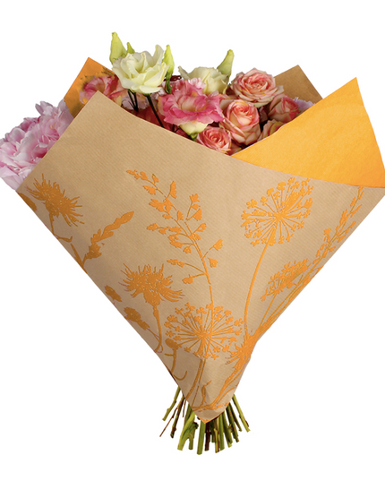 Sleeve 35x35cm S/25 Nature portocaliu