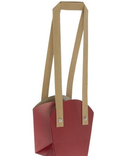 Plasa cu maner 11x7x12cm rosu