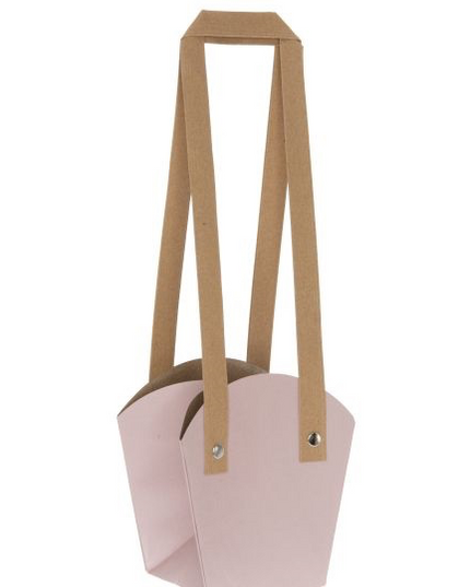 Plasa cu maner 11x7x12cm roz