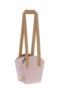 Plasa cu maner 11x7x12cm roz