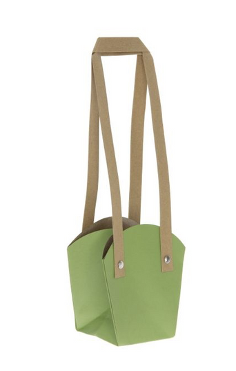 Plasa cu maner 13x9.5x15cm verde